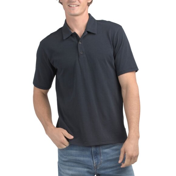 RAG & BONE Navy Classic Slub Jersey Polo